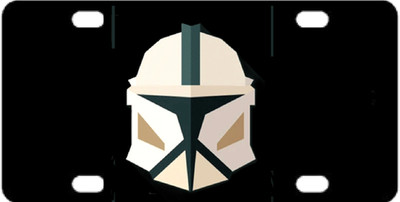 Aluminum white Plate TAG 6''x 12''  Made in USA FOR Star Wars