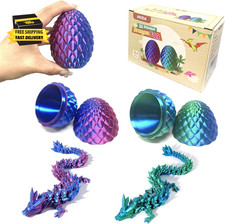 2 Pack Dragon Eggs with Dragon Inside, Dragon Egg Fidget Toy, 3D Dragon Eggs wit
