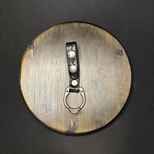 Anillo de bastón Monadnock PR-24 anillo de metal cromado y doble broche tejido de canasta negro
