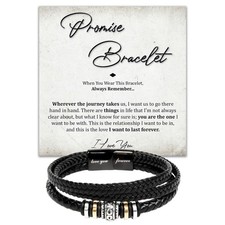 Promise Bracelet, Romantic Gift for Boyfriend, Appreciation Bracelet for Boyf...