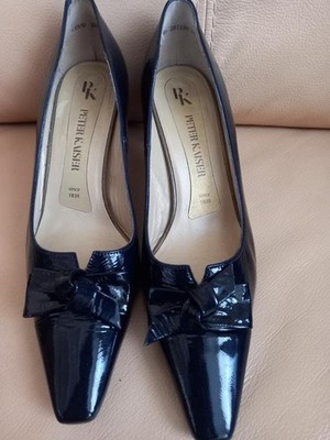 women peter kaiser heels navy leather 39