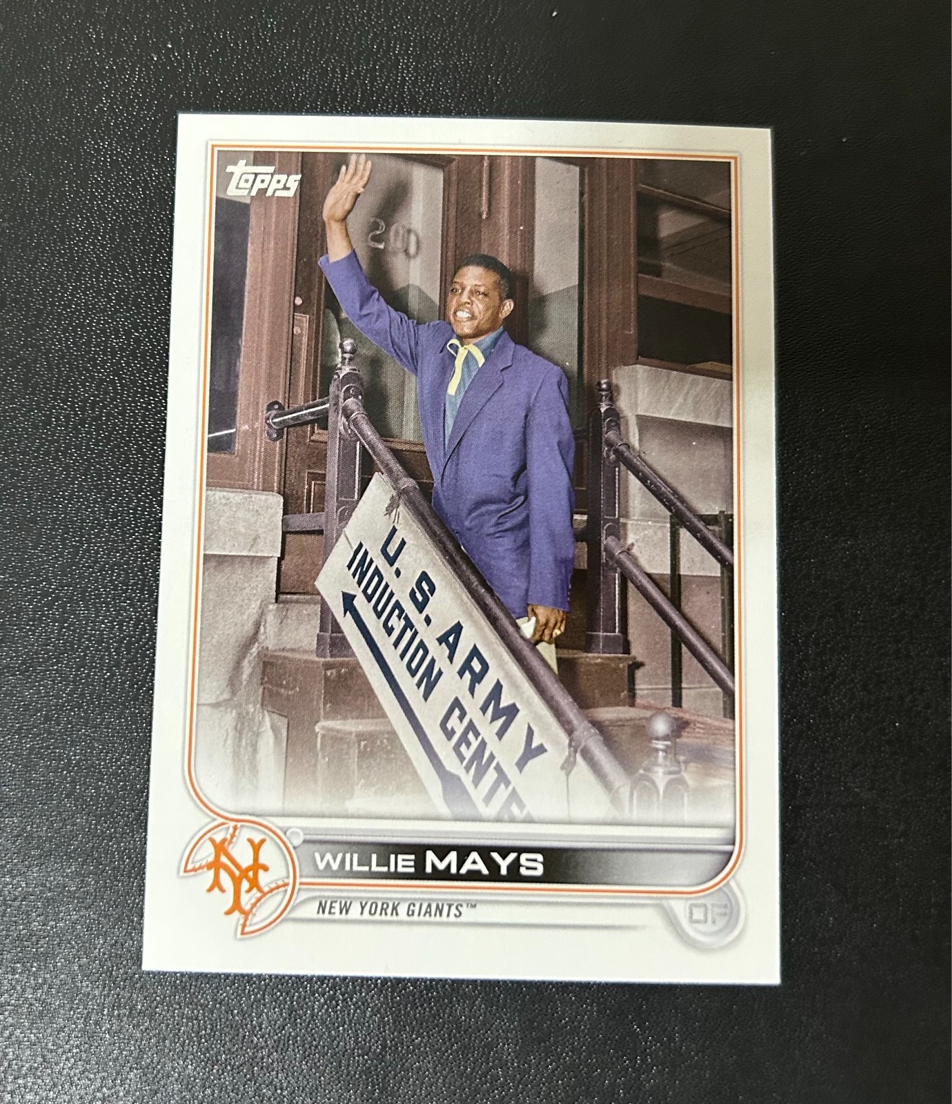 2022 Topps Update Series Willie Mays #US24 SP Short Print New York Giants