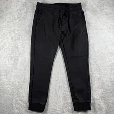 Under 510 Jogger Pants Mens 32x26 Black Stretch Drawstring Casual Tapered Cuffed