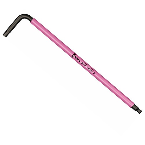 Wera Greater contact Surface Long Arm & Hex Ballpoint L-keys Metric 3mm - Picture 3 of 7