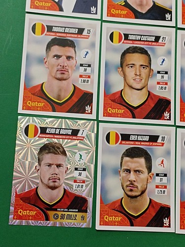 2022 3R Qatar World Cup FIFA - E21 BELGIUM SOCCER TEAM Full Sticker Promo - 第 5/12 張圖片
