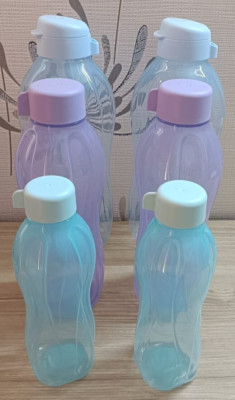 Tupperware Aquasafe Family Pack  Water Bottle 2L+1L+500ml 2pcs each