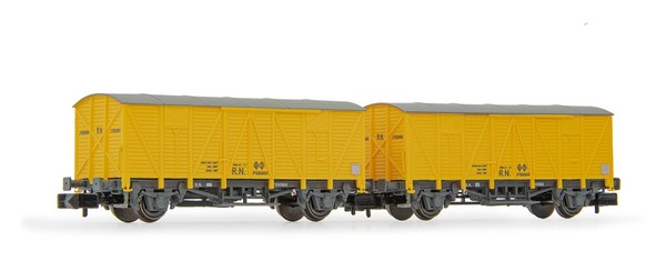 Arnold HN6554 Set 2 Wagen J-300.000 In Gelber Lackierung Der Renfe Spur N 1/160-image