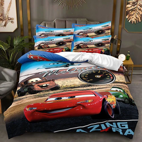 Cars Lightning McQueen Quilt Duvet Cover Pillowcase Bedding Set Single Double UK - Picture 5 of 12