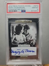 2012 PP Elvis Essential Signatures Gold Mary Tyler Moore #69/90 PSA 10 POP 1