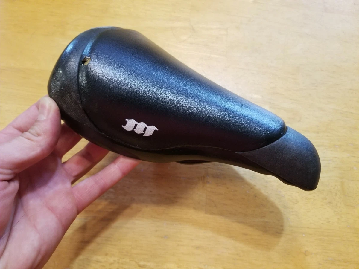 Mosh BMX Bike Seat Black 8mm Steel Rails Hemorrhoid Style Padded Saddle