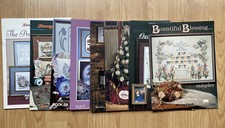 Lot of 8 Vintage Stoney Creek Cross Stitch Pattern 2 Leaflets 6 Books