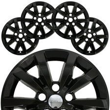 4 fit Dodge Durango SXT 2014-2026 Black 18" Wheel Skins Hub Caps Full Rim Covers