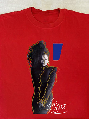 JANET Tシャツ　Sサイズ Rare Janet Jackson Cotton Gift For Fan Red S-2345 XL Unisex T