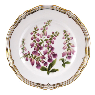 Spode Wild Flowers Dekoteller Fingerhut handbemalt Y8369 Nr. 2 in Serie