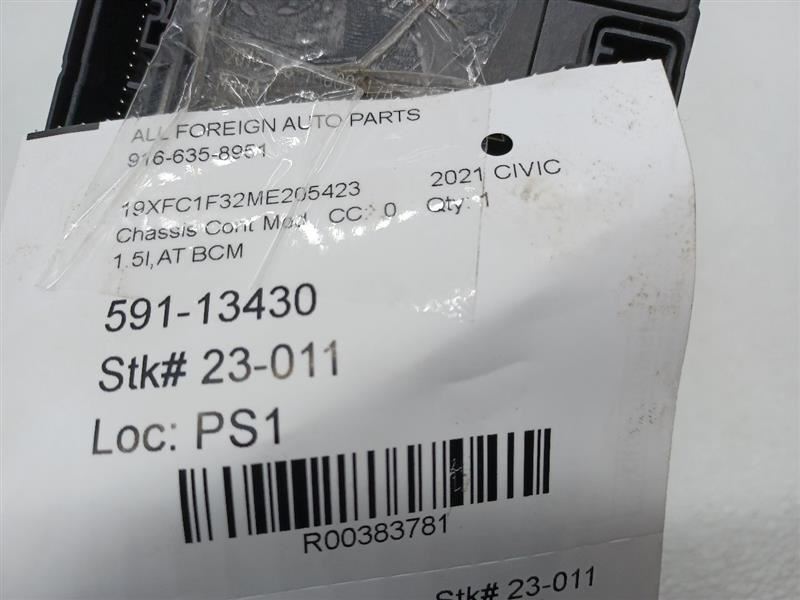 19 Honda Civic 1.5L Body Control Module OEM 7812D-40737300 | eBay