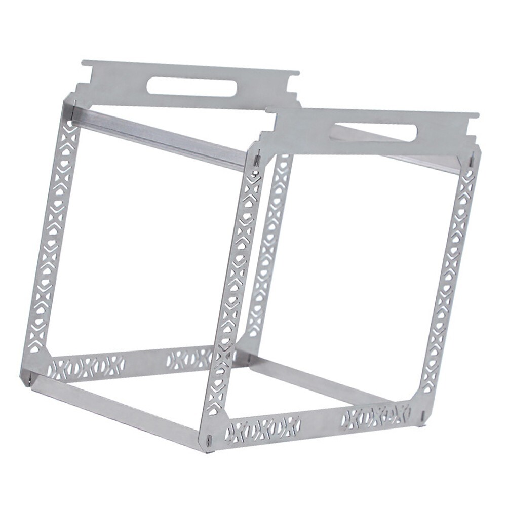 Stainless Steel Hanging Rack Compact Design Suitable for Camping Tables