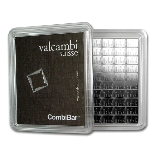 20 X 1 GRAM .999 FINE SILVER BULLION VALCAMBI COMBIBAR FROM NEW SHEET OF 100