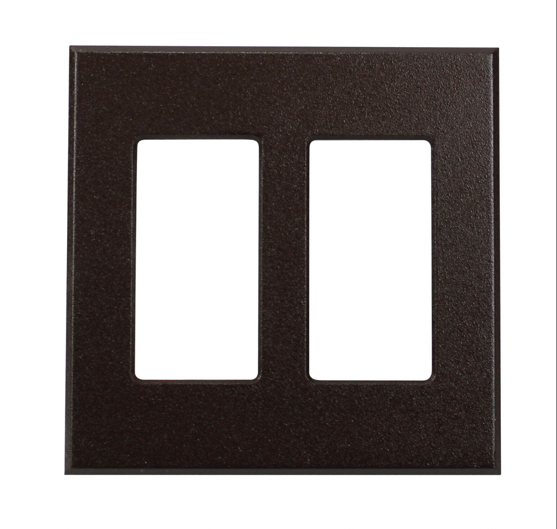 S Lightolier Controls Com-fp2 Brown  Wall Plate Pack Of 2