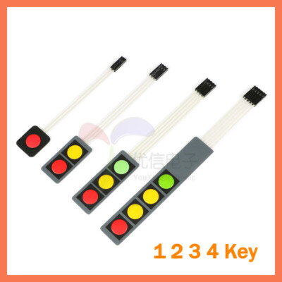 1 2 3 4 Key Membrane Switch Keypad 1x1 2x2 3x3 4x4 Matrix Array Keyboard