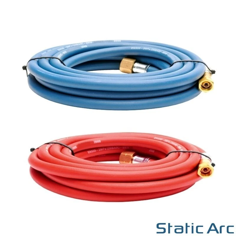 OXY ACETYLENE GAS CUTTING TORCH KIT OXYGEN FLAME CUTTER HOSE REGULATOR KIT - Image 4 of 4