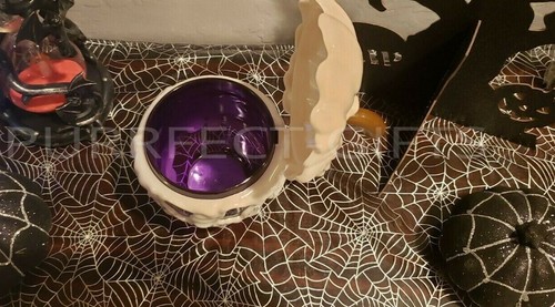DISNEYLAND HALLOWEEN OOGIE BOOGIE BASH SNOW WHITE POISON PURPLE APPLE MUG CUP~NW - Picture 3 of 7