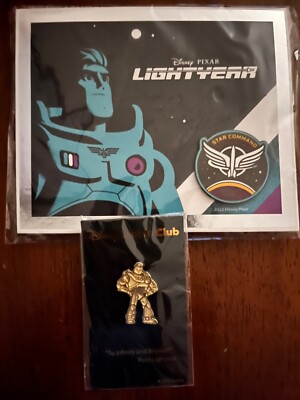DISNEY VIP BUZZ LIGHTYEAR PIN and DISNEY VIP STAR COMMAND PIN