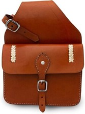 western saddle bag for Trail Riding Handmade 100% in Genuine Leather