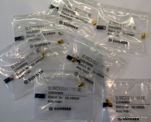 Huber & Suhner 50R Female PCB Jack. 82-MMCX-50-0-1.  UK Seller  - Fast Dispatch. - 第 1/3 張圖片