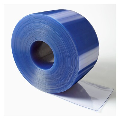 Klarer flexibler PVC Türstreifen Vorhang - 300 mm x 3 mm x 50 m