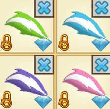 Animal Jam Classic AJC Wild Weekend Colorful Skunk Tail 4-Item Bundle (Read D.)