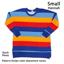 SMALL HANNAH LuLaRoe  MULTICOLOR STRIPES  Sizes 4-6 Crewneck Sweatshirt
