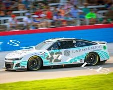 CARSON HOCEVAR #42 SUNSEEKER RESORT CHEVY ON TRACK 8X10 GLOSSY PHOTO #W4