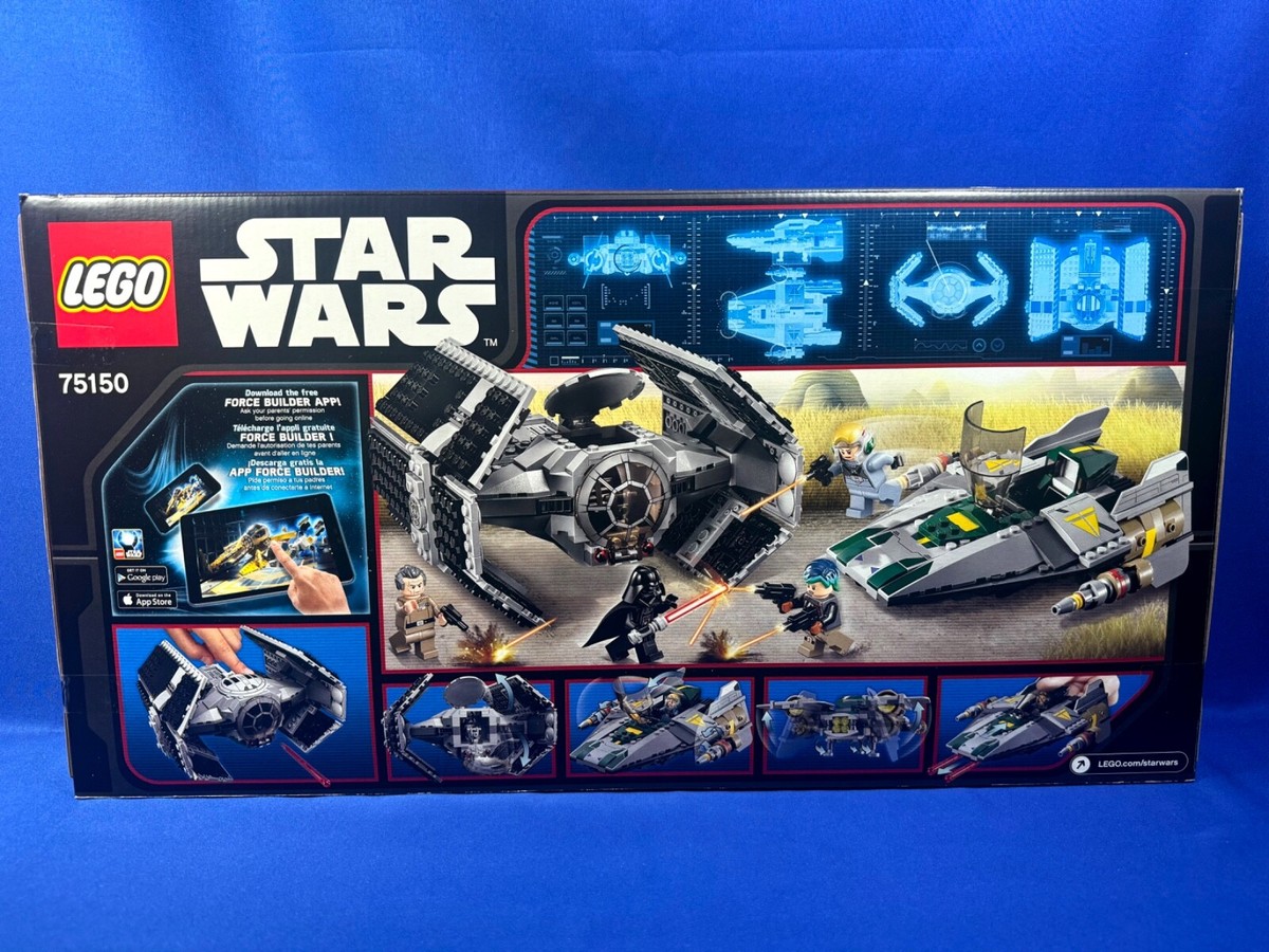 VADER'S TIE ADVANCED vs A-WING STARFIGHTER Star Wars REBELS Lego 75150  Vehicle