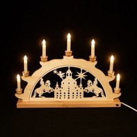 Holz-Schwibbogen Lichterbogen Dresden Frauenkirche 50 Cm Made Im Erzgebirge