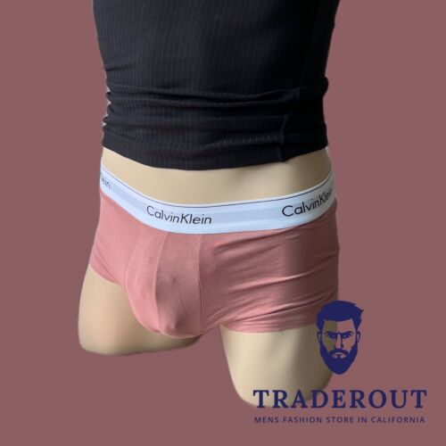 Calvin Klein CK men ash rose modern cotton low rise trunk underwear size S M L - Picture 1 of 7