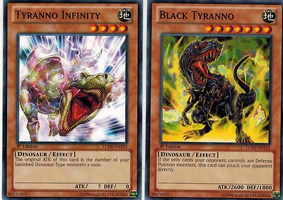 2-card set: Black Tyranno*+ Tyranno Infinity LCJW 1st Mint YUGIOH | eBay