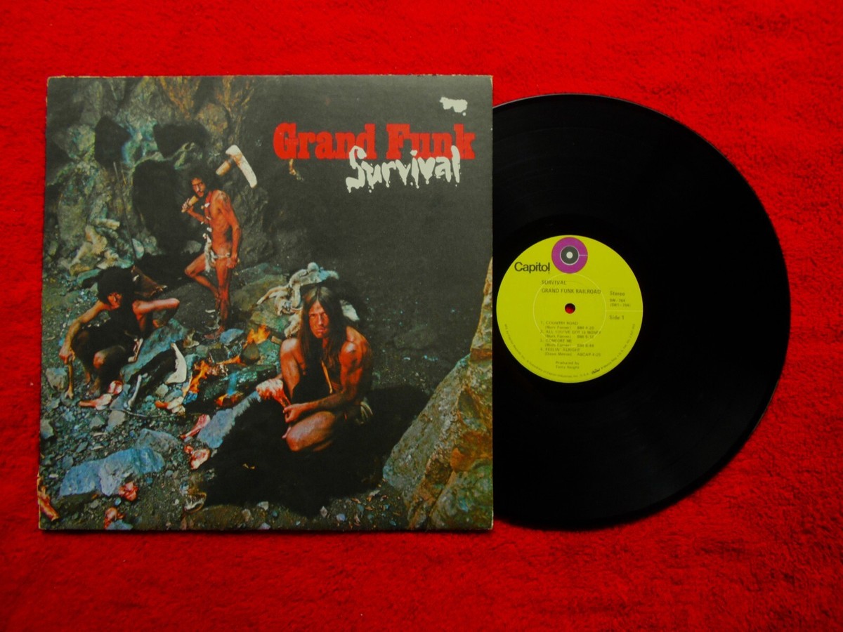 GRAND FUNK RAILROAD SURVIVAL LP WITH THREE PHOTOS MARK FARNER | eBay
