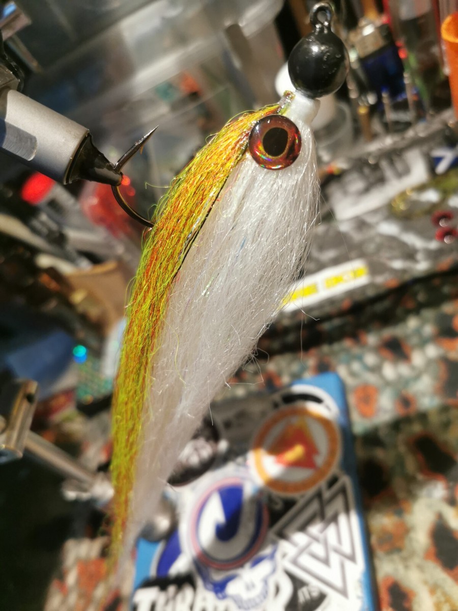 Pike Char X 9-10inch 10 grm 6/0 jig hook mcfluffchucker fly jig