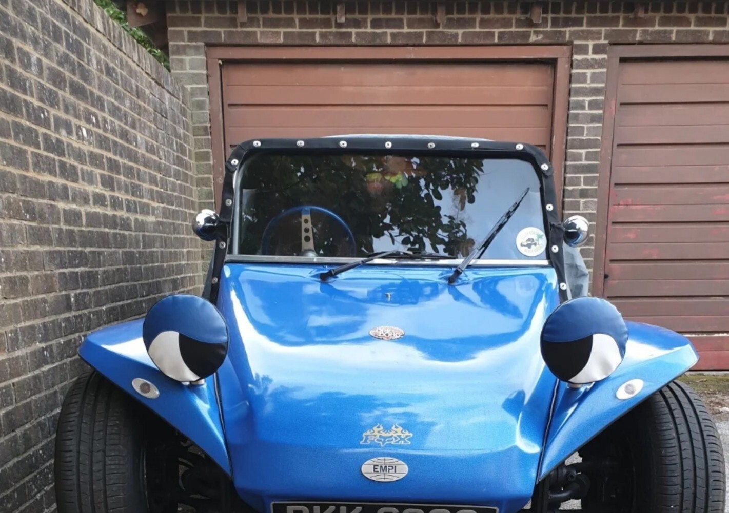 VW DUNE BUGGY MARINE VINYL HEADLIGHT COVERS BLUE 7" PADDED INSERTS eBay