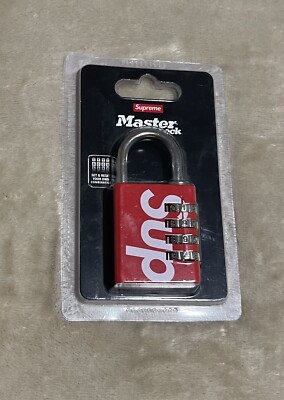 Supreme S/S 2019 Master Lock Numeric Combination Lock Red | eBay