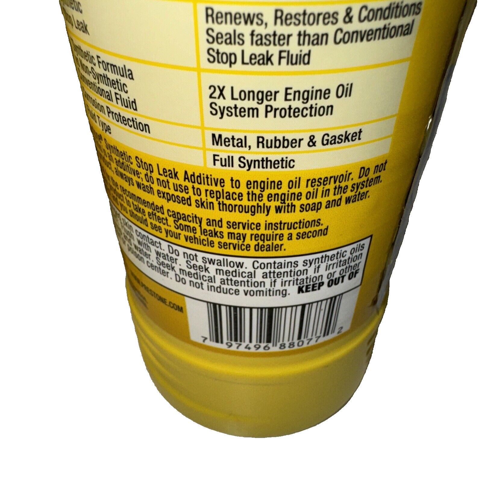 NEW SEALED 2X PRESTONE Stop Leak Additive Engine Oil Synthetic Free Shipping