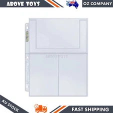 10 x Ultra Pro 3 Pocket 4'' x 6'' Platinum Sleeves Pages Postcards Photos Cards