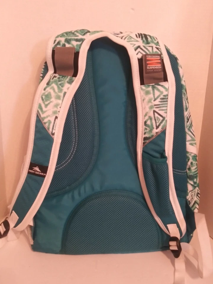 Mochila/sistema de alça de suspensão High Sierra verde/azulado/branco - Imagem 2 de 4