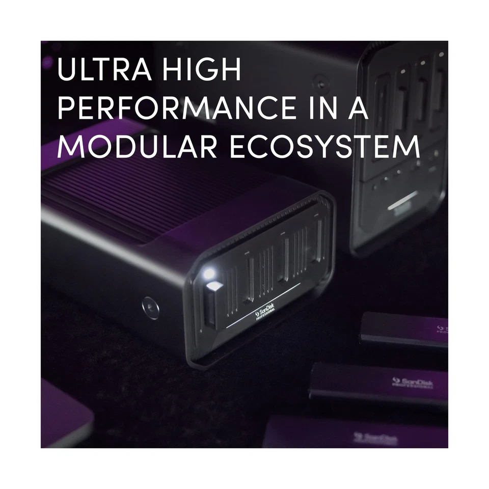 SanDisk Professional 0TB PRO-Blade Station - Powerful 4-Bay PRO-Blade SSD Mag... - Image 3 of 4