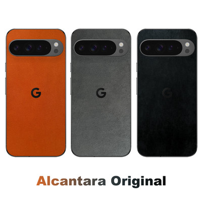 Google Pixel 10 9 Pro XL Skin Echt Acantara Leder Schutzfolie Rückseite Hülle