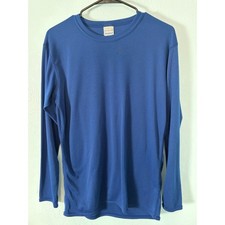 Patagonia Capilene Long Sleeve Base Layer Shirt Mens M Blue Made in USA Gorpcore