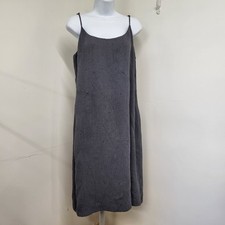Express World Brand Dress Women's Size 13/14 Y2K Cocktail Dress Gray Embroidered