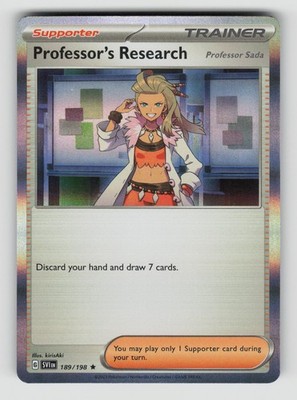 Professor's Research (Professor Sada) 189/198 Scarlet & Violet Pokemon Holo NM