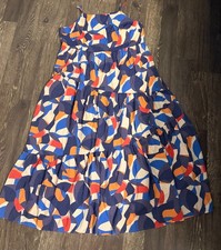 Nine West abstract tiered Maxi dress Size XL Excellent Used Condition