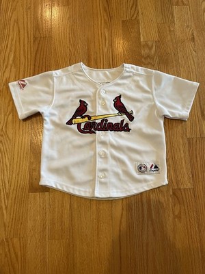 Vintage St. Louis Cardinals MLB Baseball Jersey Albert Pujols Majestic Sz 4T